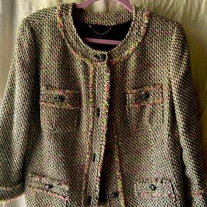 Talbots dressy boucle jacket sz 14